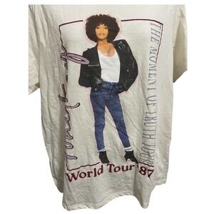 Women’s Whitney Houston Moment Of Truth 1987 Tour Shirt Size XXL